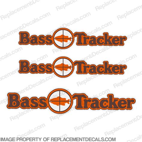 Bass Tracker Target Boat Decal Kit 1970s