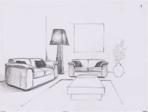 Oyee Ihiiir How To Draw A Simple Living Room