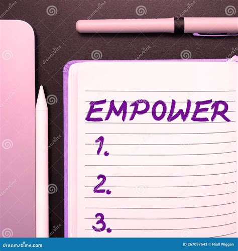 Text Caption Presenting Empower Business Overview To Give Power Or