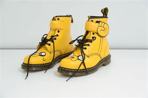 dr martens adventure time yellow boots size 10 s62500121 yellow boots boots doc marten boot