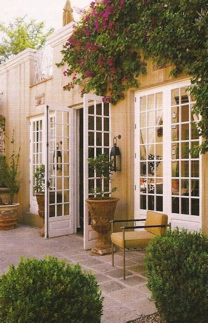 In the past, sliding patio doors were heavier and had a reputation for getting stuck in their tracks or misaligned. inner courtyard | French doors patio, Patio, House exterior