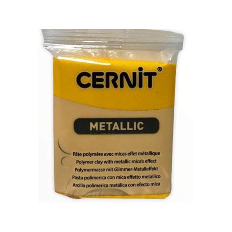 Cernit Metalik Polimer Kil 56gr 700 Yellow