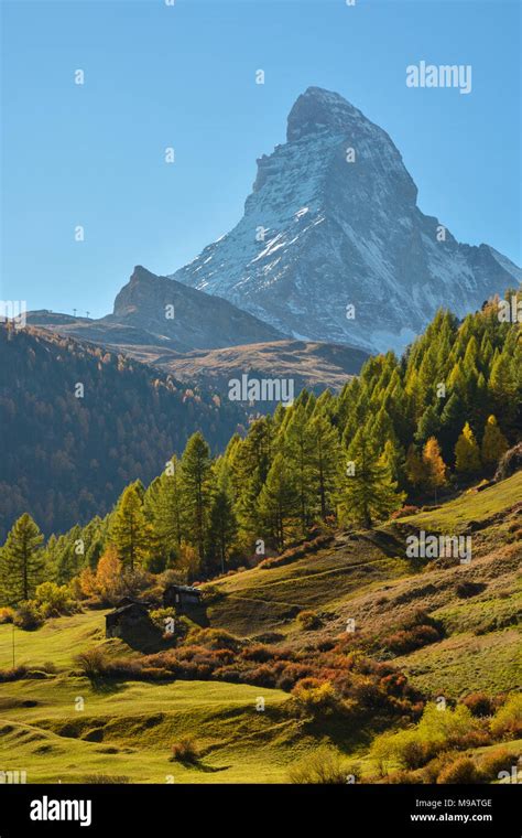 Matterhorn Peak In Swiss Alps Stock Photo Alamy