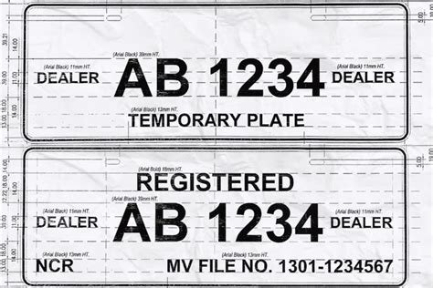 Lto Shows New Format For Temporary Improvised Vehicle License Plates