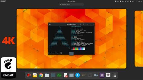Gnome 41 Arch Linux On 4k Display Youtube