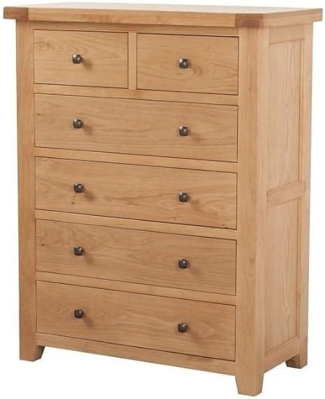 Devon Solid Oak 2 4 Drawer Chest Of Drawersfully Assembled 2 Over 4 Chest Of Drawersbedroom