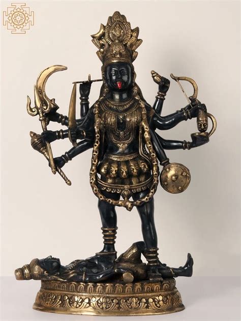 12 Kali In Brass Handmade Made In India Exotic India Art