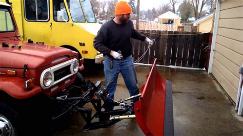 Homemade Snow Plow On 1972 Fj40 Youtube