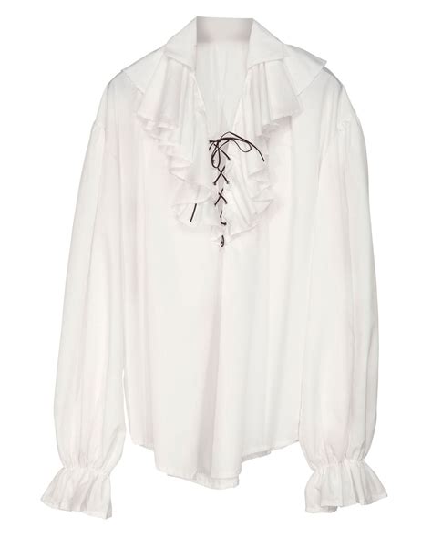 Renaissance Pirate Shirt White Pirate Costume Accessories Horror