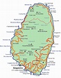 Large detailed road map of Saint Vincent island. Saint Vincent island ...