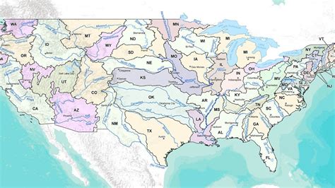A New Map Of The Us Created From Where We Get Our Water Map