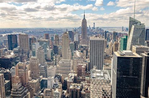 Fondo El Centro Rockefeller De La Ciudad De Nueva York Ofrece Una Vista