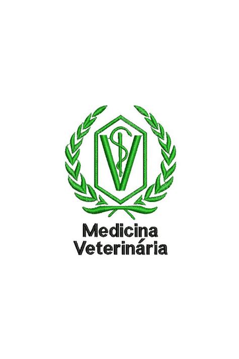 Bordado do símbolo da profissão Medicina Veterinária
