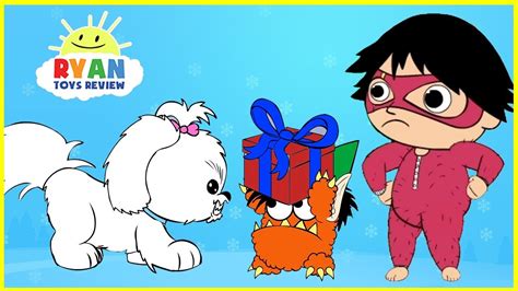 Dinosaur cartoons for children with ryan toysreview! Ryan\'S World Cartoon : Ryan Helps Santa Finds Christmas ...
