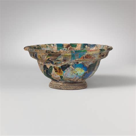 Glass Mosaic Bowl Roman Probably Italian Early Imperial The Met