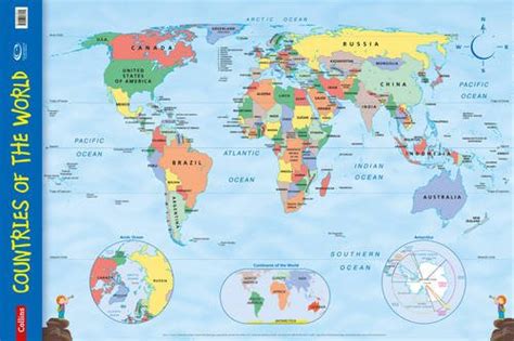 Download Countries Of The World Wall Map Collins Primary Atlases By