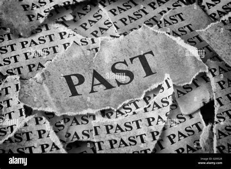 past-torn-pieces-of-paper-with-the-word-past-old-paper-black-and