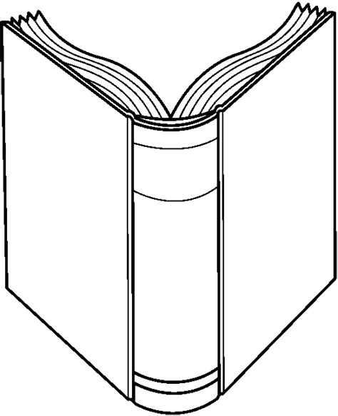 Open Book Coloring Pages Clipart Best