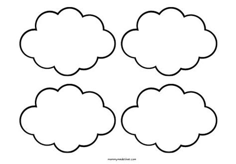 Free Printable Cloud Templates For Fun Spring Crafts
