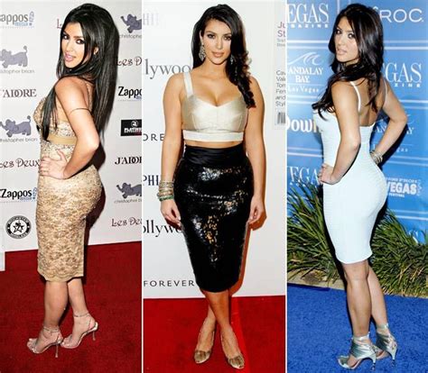 Hello Curves Kim Kardashians Body Evolution Through The Years Kim