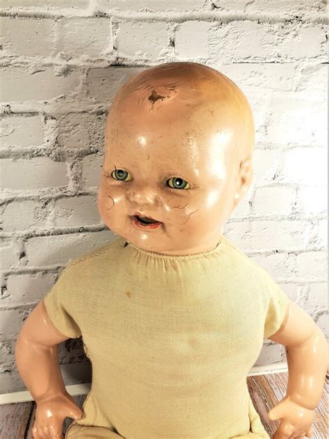 Antique Doll Baby Dimples By Horsman 1928 Composition And Etsy