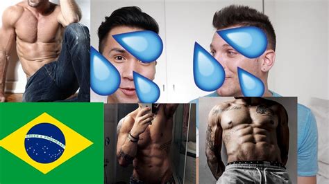 Gays React To Hot Brazilians CauÃ Reymond Caio Castro Lucas Lucco Marcos Pitombo Reaction