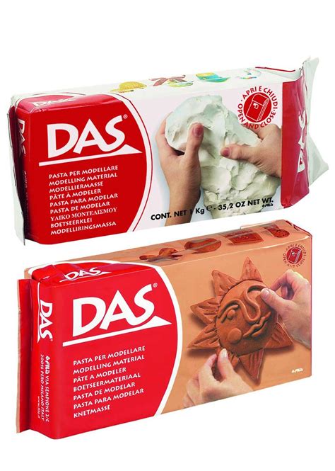 DAS Air Hardening Modeling Clay White Air Dry Clay Block Pliable Air