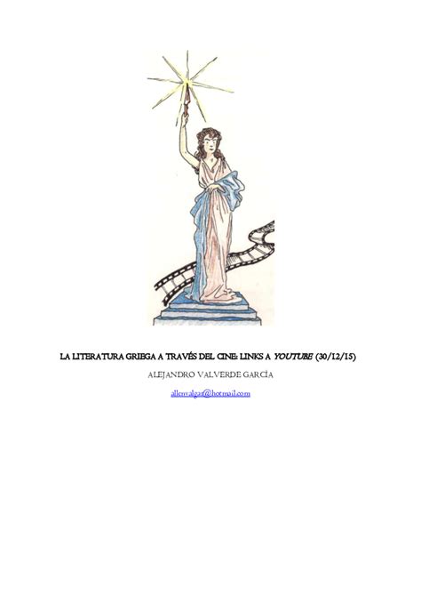 (PDF) LA LITERATURA GRIEGA A TRAVÉS DEL CINE: LINKS A YOUTUBE (30/12/2015) | Alejandro Valverde ...