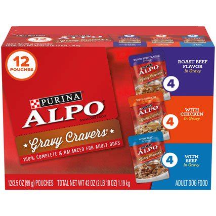 Moist & meaty knows about adventure: (12 Pack) Purina ALPO Gravy Wet Dog Food Variety Pack ...