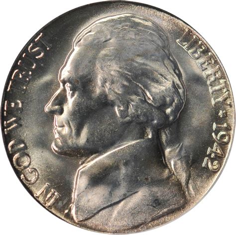 1942 S Jefferson War Nickel Sell And Auction Modern Coins