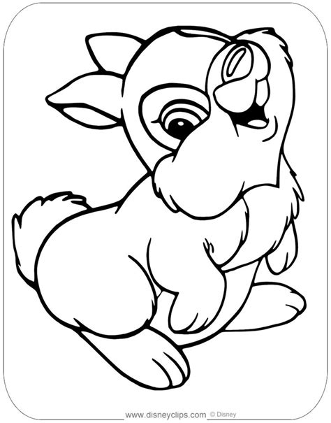 This wreath would be adorable in a child's nursery or. Cute coloring page of Thumper #thumper, #bambi, #coloringpages | Cute coloring pages, Disney ...