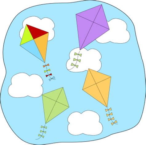 Kites Flying Clip Art - Kites Flying Image