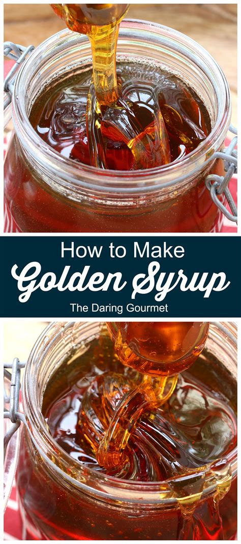 How To Make Golden Syrup Recipe Golden Syrup Homemade Syrup Syrup