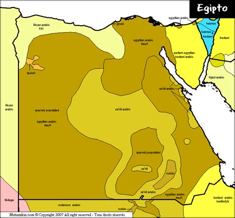 Egypt Linguistic Map