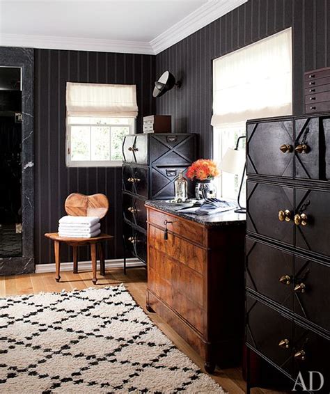 Hank Azarias Eclectic Masculine Dressing Room Architectural Digest
