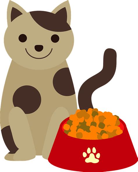 Cat Food Dog Cartoon Pet Png Clipart Animals Cartoon Cat Cat Bowl