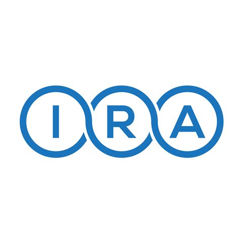 Ira Letter Logo Design On White Background Ira Creative Initials
