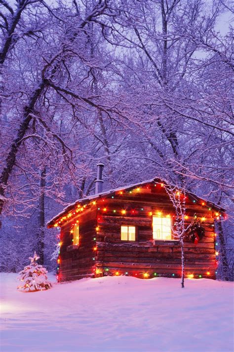 These Cozy Photos Of Log Cabins In The Snow Will Make You Feel Extra