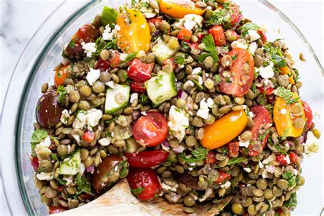 Greek Lentil Salad Fit And Healthy Recipes