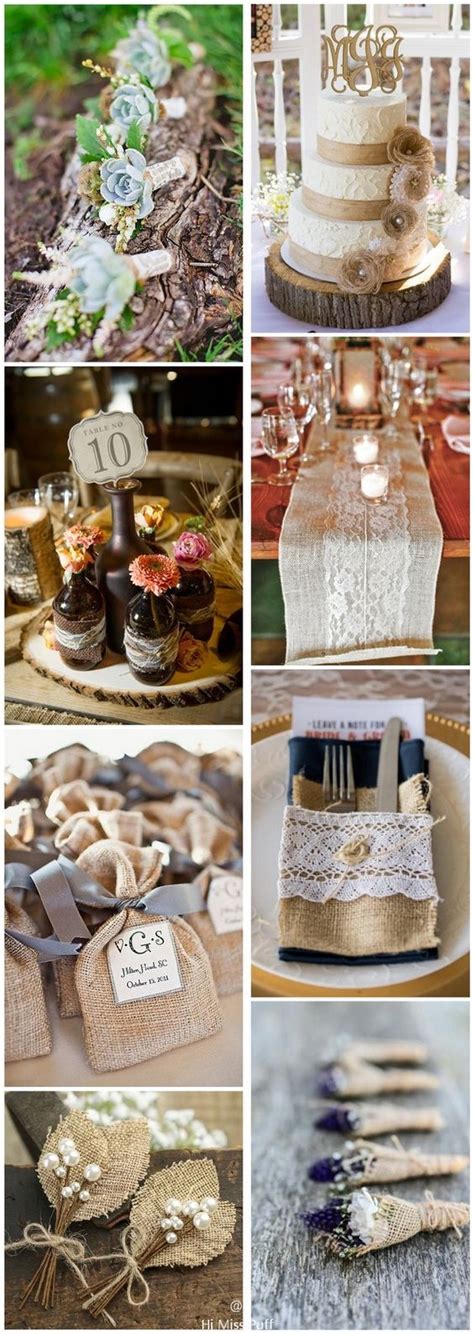 100 Rustic Country Burlap Wedding Ideas Youll Love With Images