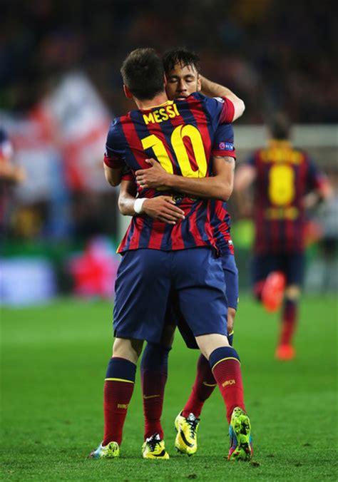 Lionel Messi Neymar Photos Fc Barcelona V Club Atletico