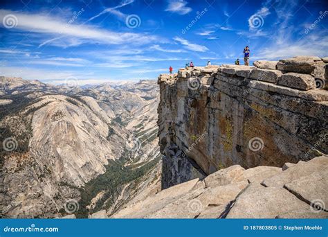 Top Of Half Dome Yosemite National Park California Stock Image