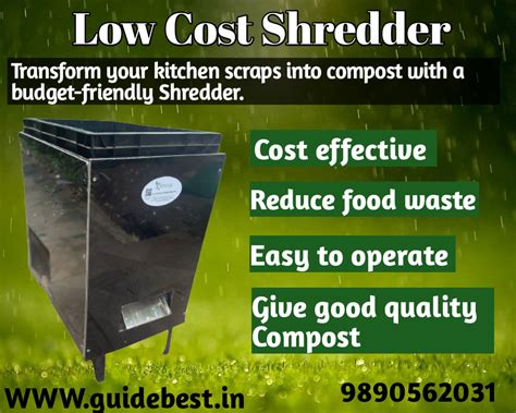 Indias No1 Waste Shredder Low Cost Shredder Food Waste Shredder
