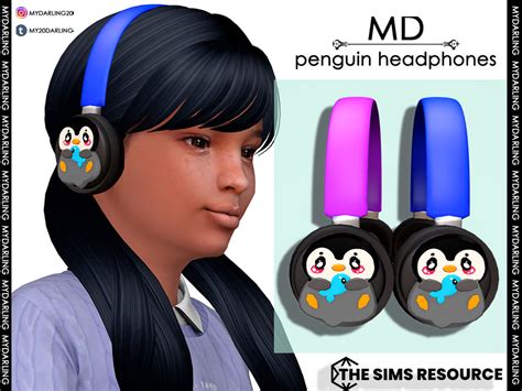 The Sims Resource Penguin Headphones Child