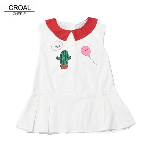 Croal Cherie Korea Style Kids Dress For Girls Summer 2018 Sleeveless