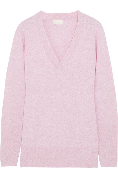 Lyst Jcrew Collection Cashmere Sweater In Pink