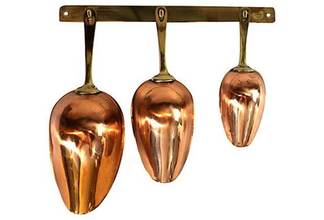 Copper & Brass Measuring Scoops, S/3 | Copper brass, Brass kitchen, Copper and brass