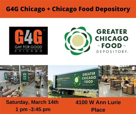 Anyone in need of food assistance can turn to the food depository's network of agencies and programs. G4G Chicago + Greater Chicago Food Depository | Gay For ...