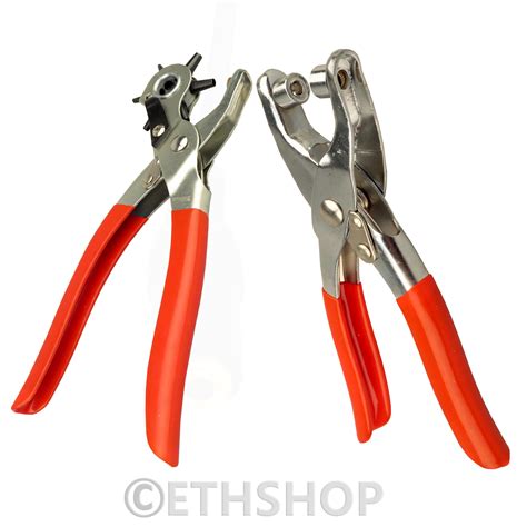Handy Revolving Hole Punch Tool Kit Eyelet Plier For Leather Fabric