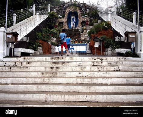 Baguio City Philippines June 7 2018 The Lourdes Grotto A Famous